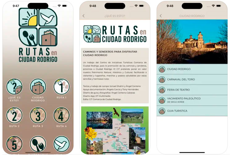 APP Rutas en Ciudad Rodrigo (Salamanca)